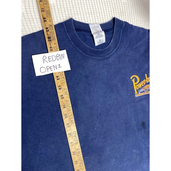 Vintage Rare Powerlube Motor Oil - Graphic Cotton T Shirt Short size XL - Picture 10 of 10